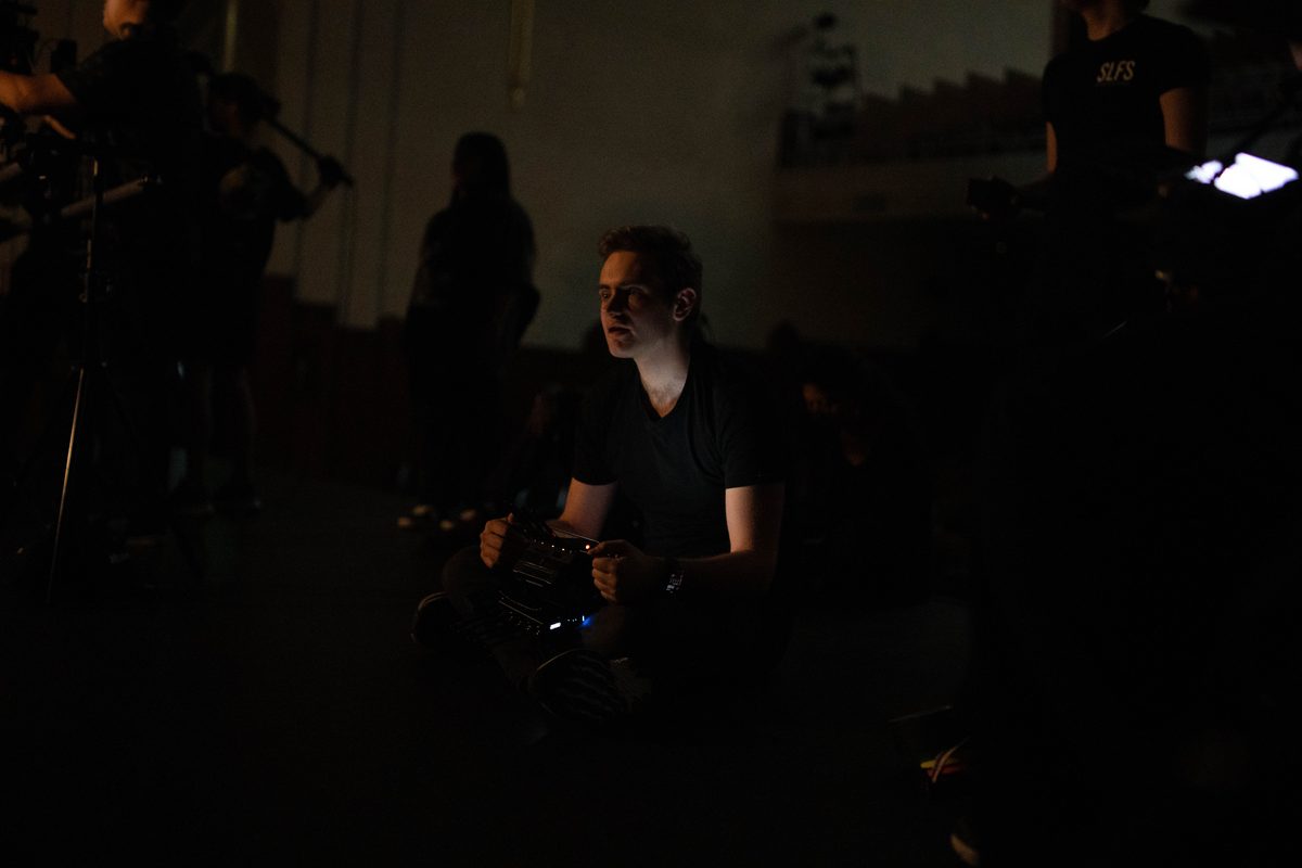 Operating a camera in a darkened theater